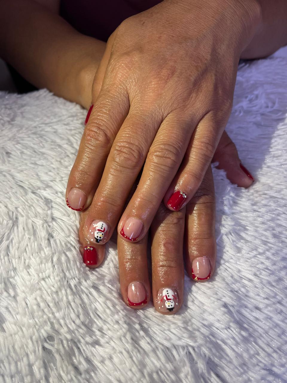 Uñas de temporada navideña